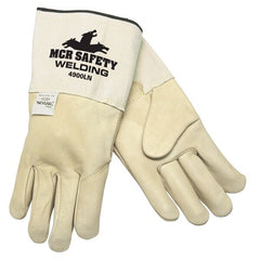 MCR SAFETY Mcr Safety 4900LN Welding Gloves Large Leather Mig Tig