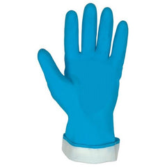 MCR SAFETY Mcr Safety 5270B Flock Lined Latex Gloves Small Blue