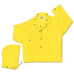 MCR SAFETY Mcr Safety 550JL Fr Jacket Detachable Hood Yellow