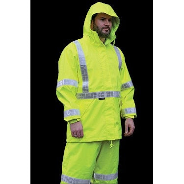 MCR SAFETY Mcr Safety 598RJHL Class 3 High Visibility Breathable Jacket