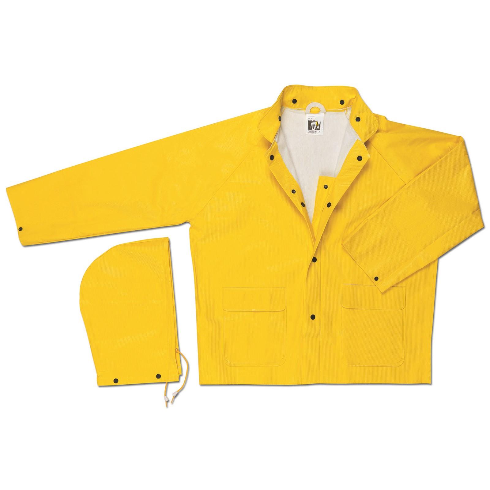 MCR SAFETY Mcr Safety 600JX3 Heavy Ribbed Pvc Jacket