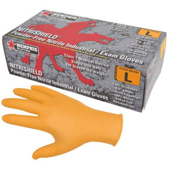 MCR SAFETY Mcr Safety 6010OL Nitrile Disposable Gloves 4 Mil Large