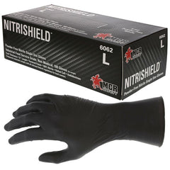 MCR SAFETY Mcr Safety 6062XL Nitrishield Stealth Nitrile Gloves Xl