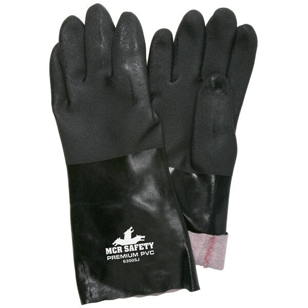 MCR SAFETY Mcr Safety 6300SJ Pvc Work Gloves 14 Inch Gauntlet Cuff
