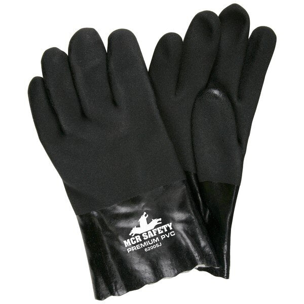 MCR SAFETY Mcr Safety 6200SJ Pvc Work Gloves Large Gauntlet Cuff
