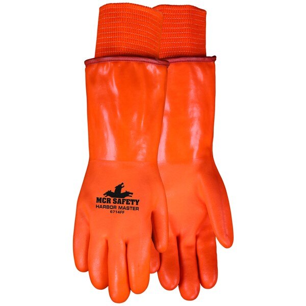 MCR SAFETY Mcr Safety 6714FF Harbor Master Pvc Work Gloves 14in