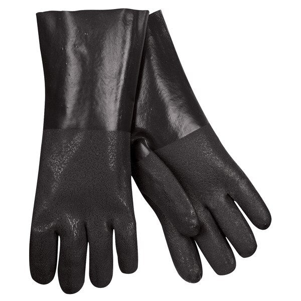 MCR SAFETY Mcr Safety 6514SJ Double Dip Pvc Gloves 14 Inch Large