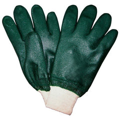 MCR SAFETY Mcr Safety 6420 Pvc Work Gloves Large Hunter Green