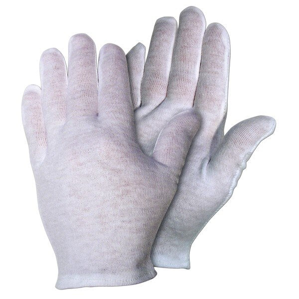 MCR SAFETY Mcr Safety 8620C Cotton Inspection Gloves Large White