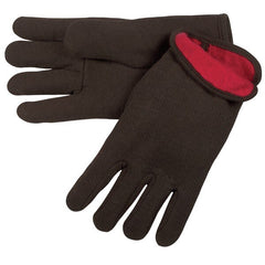 MCR SAFETY Mcr Safety 7900 Fleece Lined Jersey Glove Large Brown