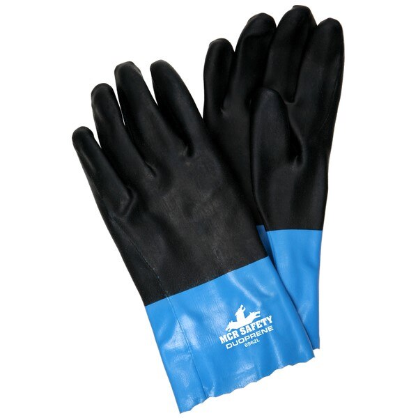 MCR SAFETY Mcr Safety 6962XL Duoprene Chemical Resistant Gloves Xl