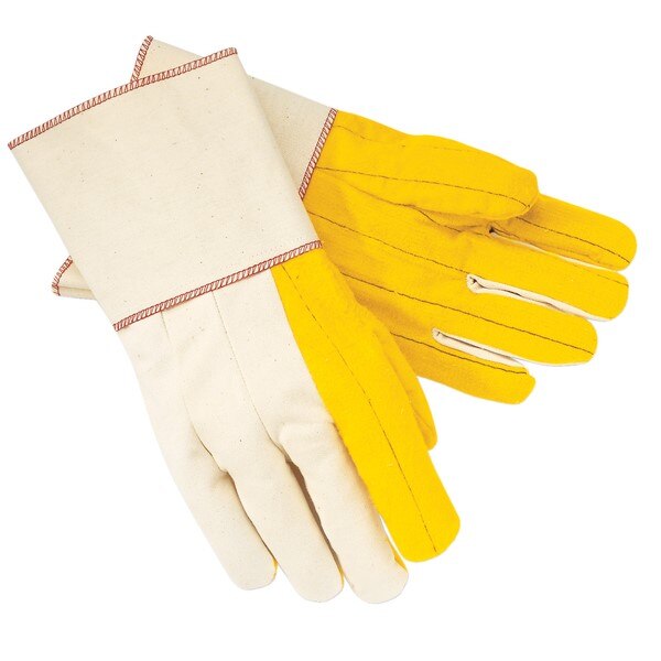 MCR SAFETY Mcr Safety 8516G Canvas Work Gloves Large Gauntlet Cuff