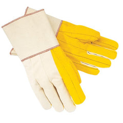 MCR SAFETY Mcr Safety 8516G Canvas Work Gloves Large Gauntlet Cuff