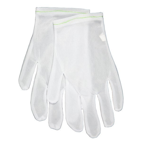 MCR SAFETY Mcr Safety 8710L Nylon Inspection Gloves Large White