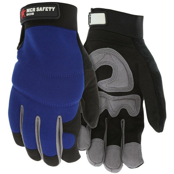 MCR SAFETY Mcr Safety 905XL Mechanics Gloves X-large Blue