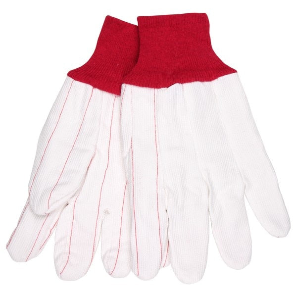 MCR SAFETY Mcr Safety 9018CDPCR Double Palm Canvas Gloves Large