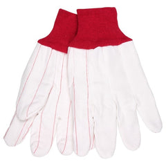 MCR SAFETY Mcr Safety 9018CDPCR Double Palm Canvas Gloves Large