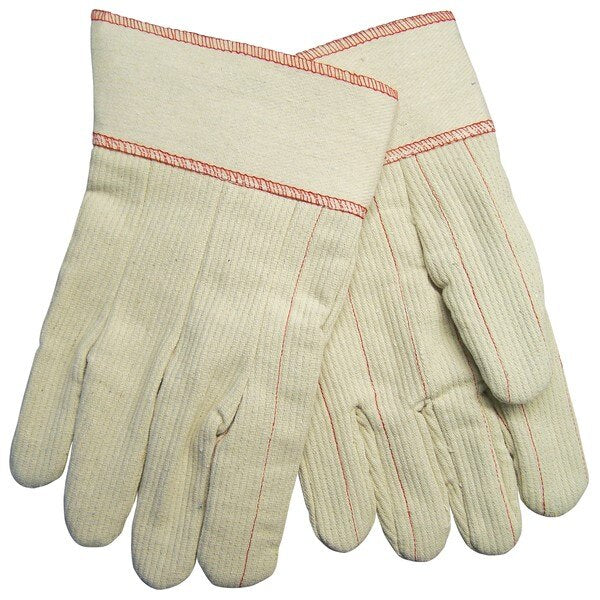 MCR SAFETY Mcr Safety 9018CDPCS Double Palm Canvas Gloves Large