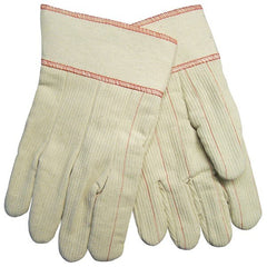 MCR SAFETY Mcr Safety 9018CDPCS Double Palm Canvas Gloves Large