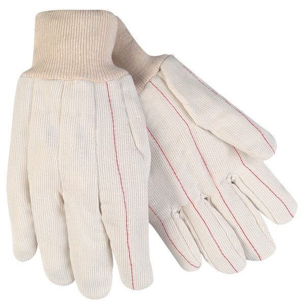 MCR SAFETY Mcr Safety 9018CDPC Double Palm Canvas Gloves Large