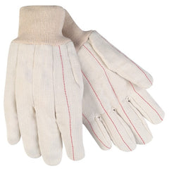 MCR SAFETY Mcr Safety 9018CDPC Double Palm Canvas Gloves Large