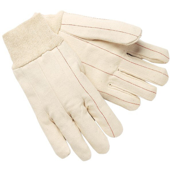 MCR SAFETY Mcr Safety 9018CS Double Palm Canvas Gloves Small