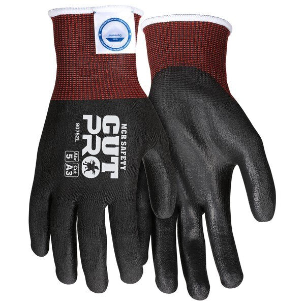 MCR SAFETY Mcr Safety 90752XL Cut Resistant Gloves Xl Black 15 Gauge