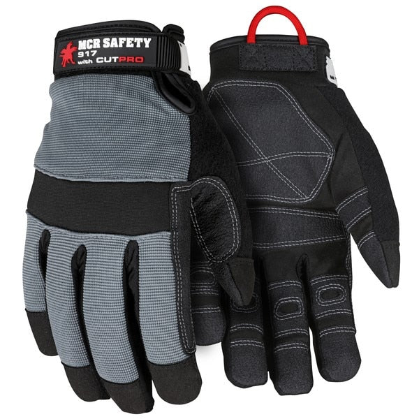 MCR SAFETY Mcr Safety 917S Cutpro Mechanics Gloves Small Gray