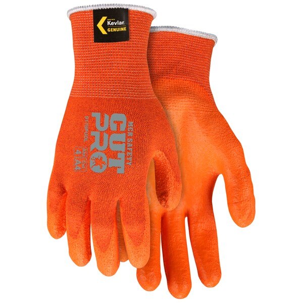 MCR SAFETY Mcr Safety 9178PUOXXL Cut Resistant Gloves 2XL Orange