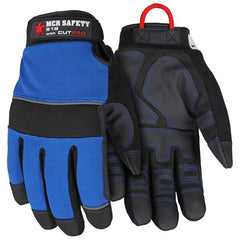 MCR SAFETY Mcr Safety 918S Cutpro Mechanics Glove Small Blue
