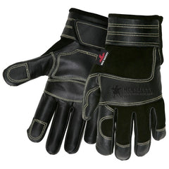 MCR SAFETY Mcr Safety 925M Mechanics Gloves Medium Leather Black