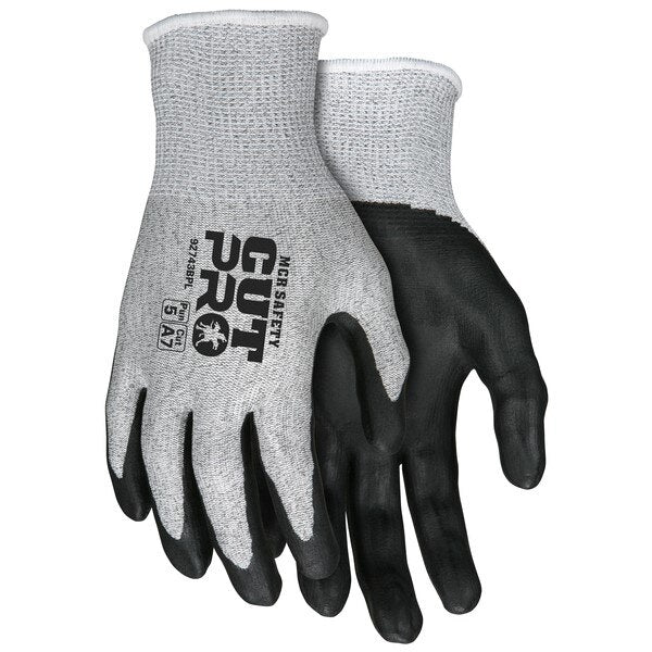 MCR SAFETY Mcr Safety 92743BPS Cut Resistant Gloves Small Black