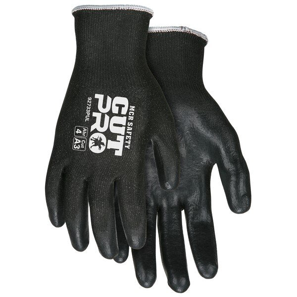 MCR SAFETY Mcr Safety 92733PUS Cut Resistant Gloves 13 Gauge Small Black
