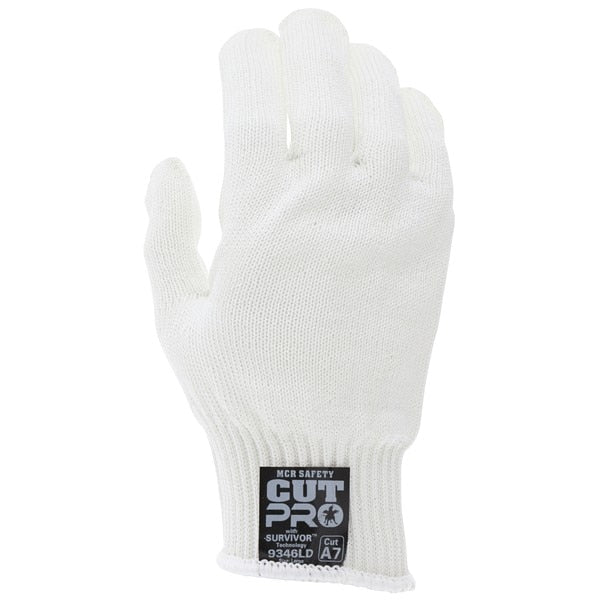 MCR SAFETY Mcr Safety 9346MD Cut Resistant Gloves Medium White