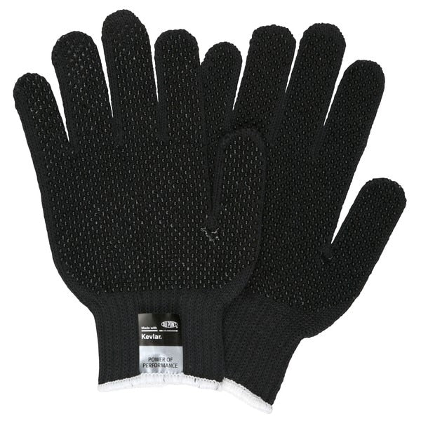 MCR SAFETY Mcr Safety 9366BKXL Cut Resistant Kevlar Gloves Xl