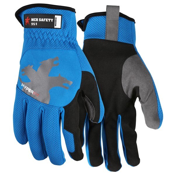 MCR SAFETY Mcr Safety 951S Mechanics Gloves Small Synthetic