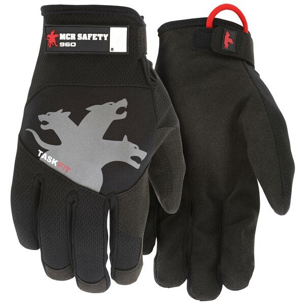MCR SAFETY Mcr Safety 960XL Mechanics Gloves X-large Black