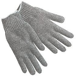 MCR SAFETY Mcr Safety 9637SM Cotton Polyester Gloves Gray Sm