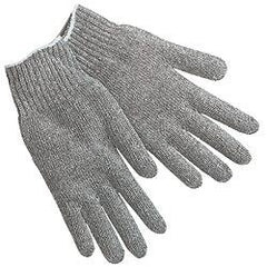MCR SAFETY Mcr Safety 9637SM Cotton Polyester Gloves Gray Sm
