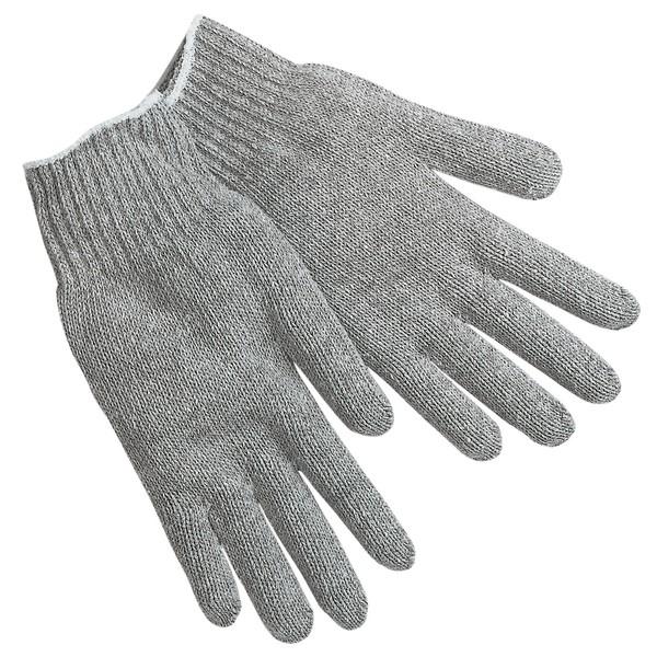 MCR SAFETY Mcr Safety 9637LM String Knit Gloves Large Gray 7 Gauge