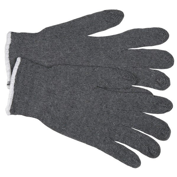 MCR SAFETY Mcr Safety 9637S String Knit Gloves Small Gray 7 Gauge