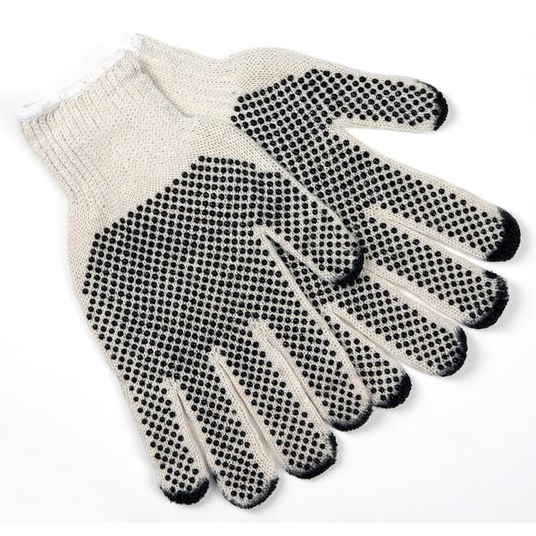MCR SAFETY Mcr Safety 9667L Work Gloves Large Pvc Dot Cotton Polyester