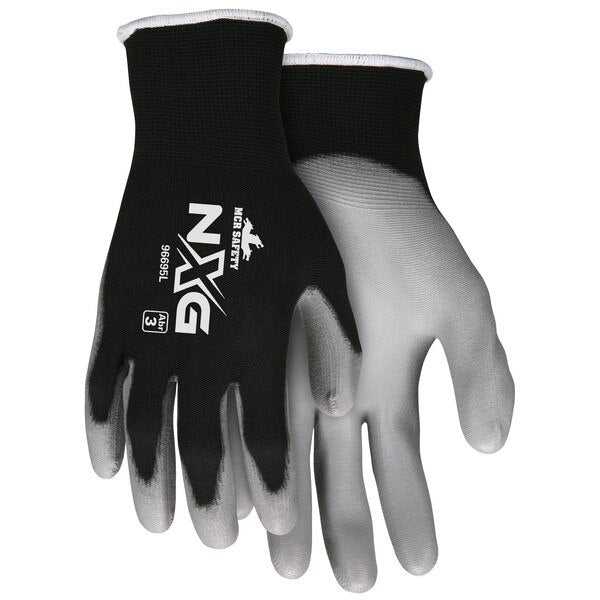 MCR SAFETY Mcr Safety 96695XS Pu Coated Gloves 15 Gauge Nylon X-small
