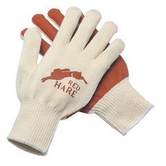 MCR SAFETY Mcr Safety 9670L Red Hare Work Gloves Large Cotton Nitrile