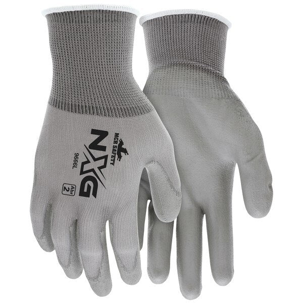 MCR SAFETY Mcr Safety 9666M Pu Coated Nylon Work Gloves Medium