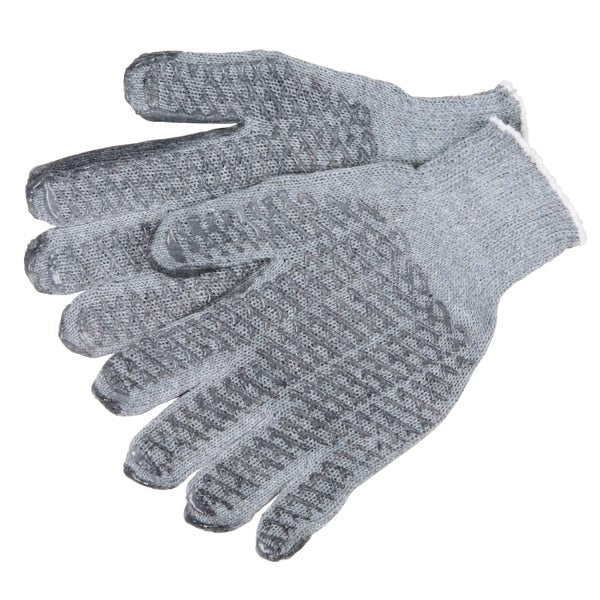 MCR SAFETY Mcr Safety 9676LM Honey Grip Work Gloves Large Gray