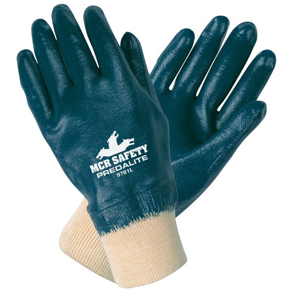 MCR SAFETY Mcr Safety 9781S Nitrile Work Gloves Small White