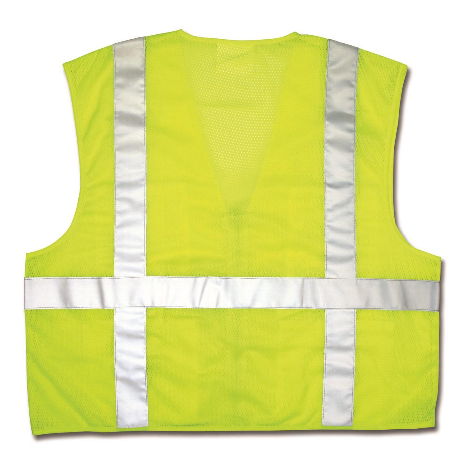 MCR SAFETY Mcr Safety CL2LCX3 Class 2 Safety Vest Fluorescent Orange