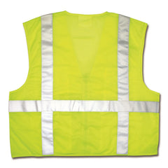 MCR SAFETY Mcr Safety CL2LCX3 Class 2 Safety Vest Fluorescent Orange