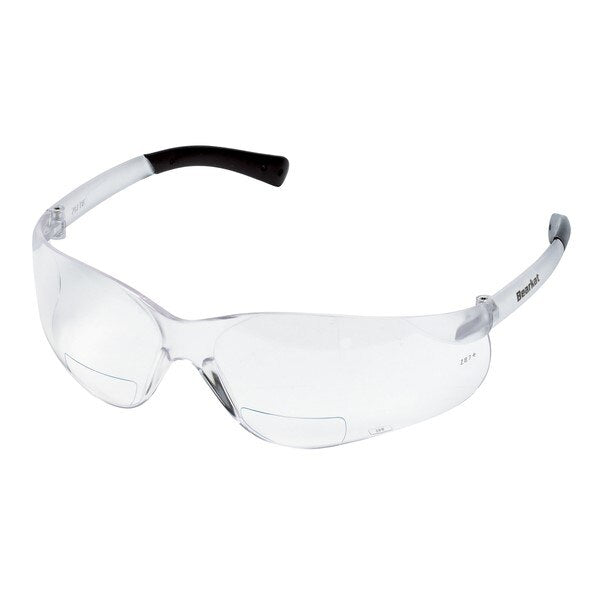 MCR SAFETY Mcr Safety BKH25 Bifocal Safety Glasses 2.5 Diopter Clear